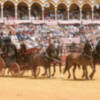Los enganches vuelven a llenar la Maestranza en la mañana de Feria 
