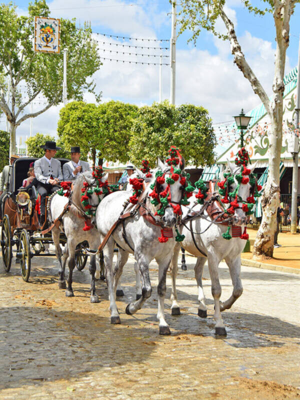 El paseo de caballo en la feria de Sevilla
