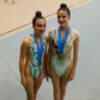 Las gimnastas Alba Hinestrosa y Ana Rodríguez primera y segunda en el Campeonato de Andalucía fase occidental
