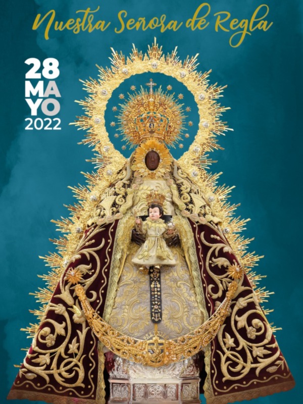 Cartel de La procesión extraordinaria de la Virgen de Regla este sábado  28 de mayo