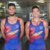 Quinteto sevillano en la Copa del Mundo de remo de Belgrado