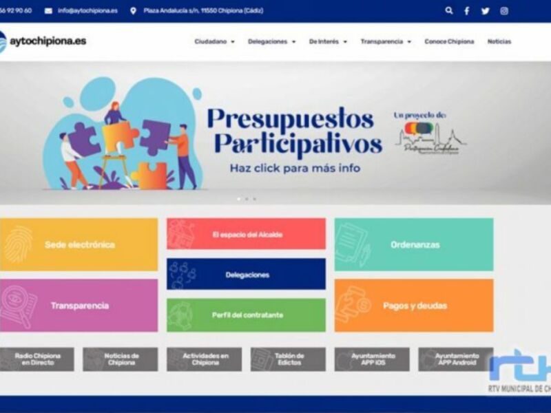 El lunes comienzan las votaciones telemáticas de los Presupuestos Participativos de Chipiona 2022 