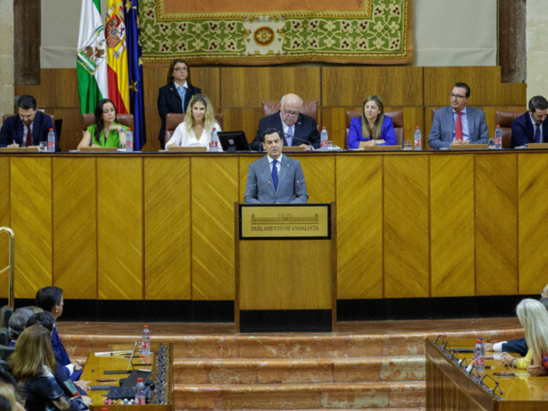 La Toma de Posesión del presidente de la Junta de Andalucía, en Canal Sur