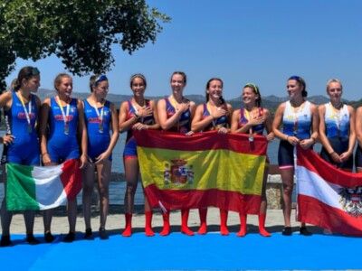 Cinco medallas para el remo sevillano en la Copa de la Juventud