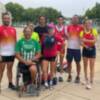 Tridente del Club Náutico Sevilla en el Campeonato del Mundo de remo paralímpico