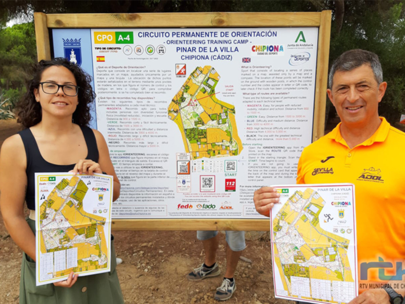 El circuito Pinar de la Villa de Deporte de Orientación primero en ser homologado en Andalucía