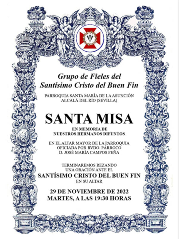 Santa Misa en memoria de nuestros Hermanos Difuntos del Buen Fin de Alcalá del Río
