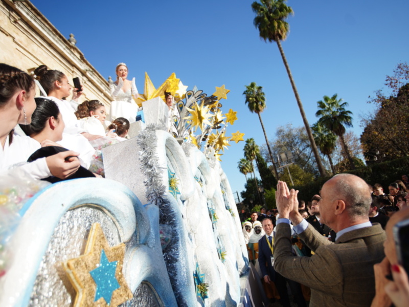 Antonio Muñoz, durante la Cabalgata de Reyes Magos del Ateneo de Sevilla.