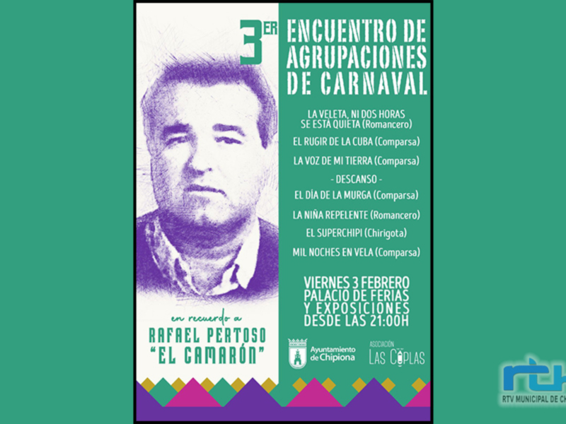 Vuelve el encuentro de agrupaciones de Carnaval en recuerdo a Rafael Pertoso ‘El Camarón’, que se celebra el viernes 3 de febrero 