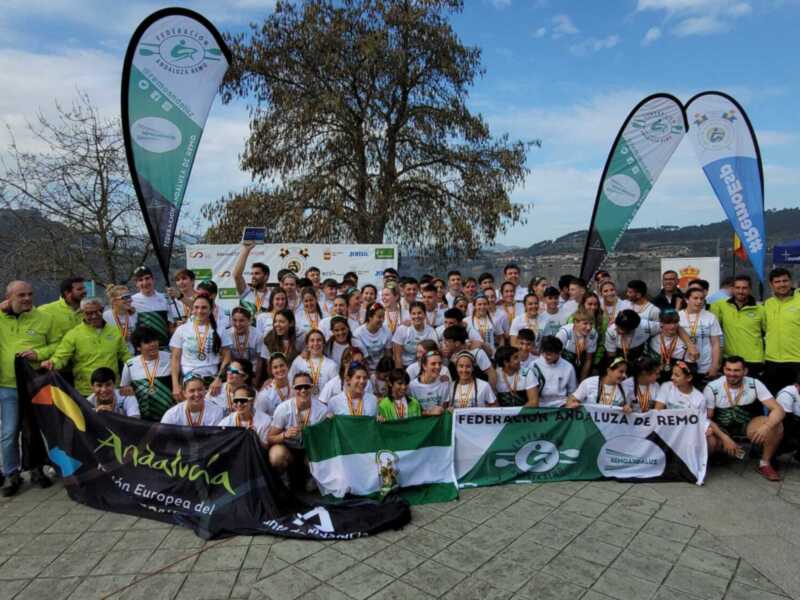 El remo andaluz se exhibe en el Nacional de selecciones autonómicas
