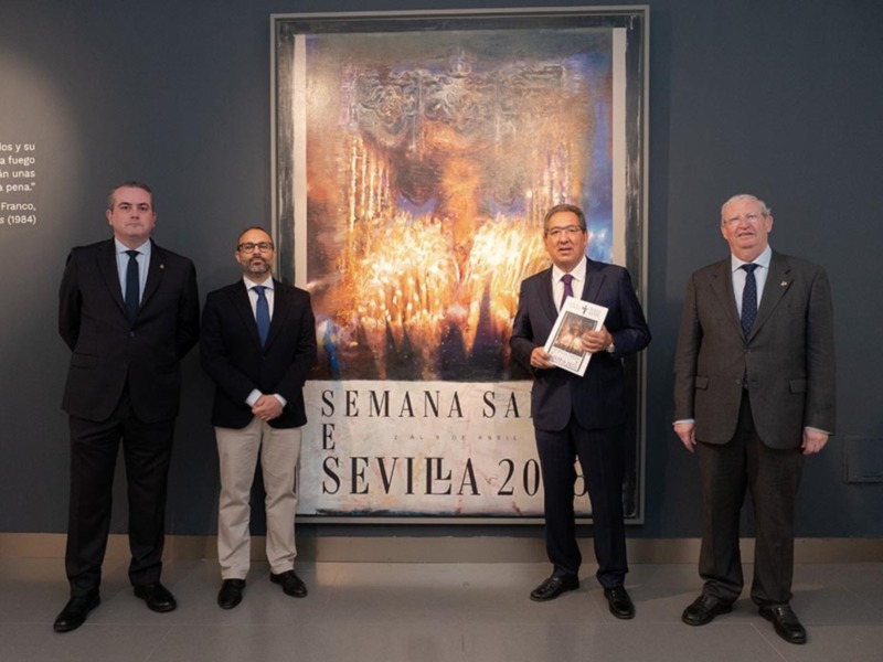 NP Y FOTO: Antonio Pulido, presidente de la Fundación Cajasol, inaugura la exposición “Daniel Franca + Semana Santa”