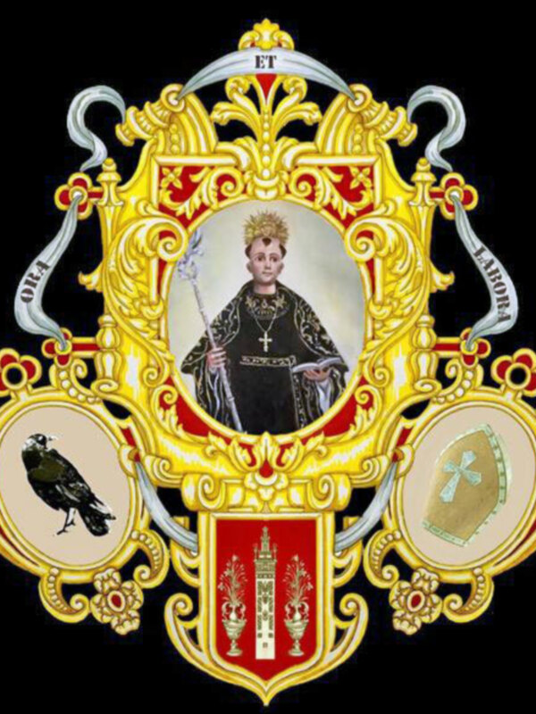 La corporación cofrade de Grupo de Fieles de San Benito Abad de Sevilla cuenta ya con un nuevo escudo