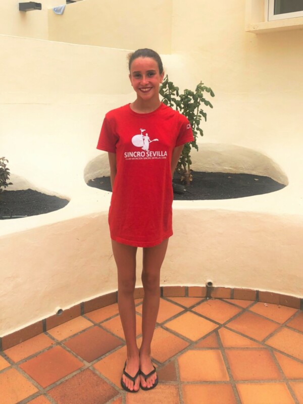 Billete para el Mundial infantil del Club Natación Sincro Sevilla