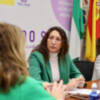 Loles López preside la reunión de balance de las comisiones contra la violencia de género.