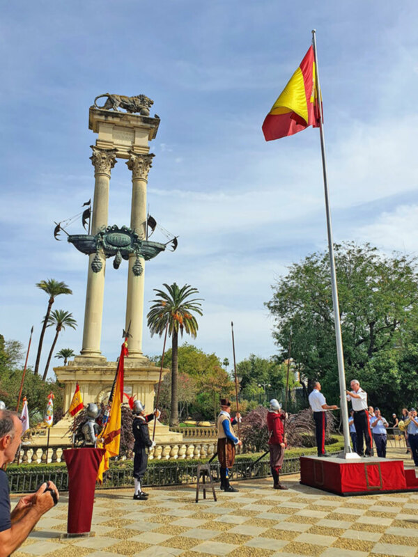 La sociedad militar, civil y política sevillana, rendirán homenaje al Almirante Cristóbal Colón.