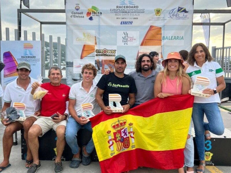 Éxito del Club Náutico Sevilla e el Campeonato de Europa y el Mundial Master de Raceboard