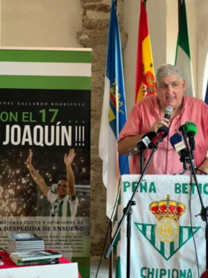 Marina Bernal conducirá la presentación del libro Con el 17… Joaquín el 21 octubre a la una en la Feria Libro de Jerez