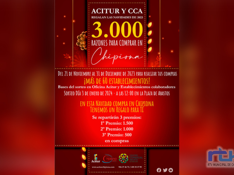 Comienzan a entregarse las papeletas de la campaña ‘Acitur y CCA te regalan la Navidad’