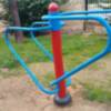 Laura Román informa que los elementos de gimnasia biosaludables ya se encuentran instalados en el Parque Blas Infante tras su restauración