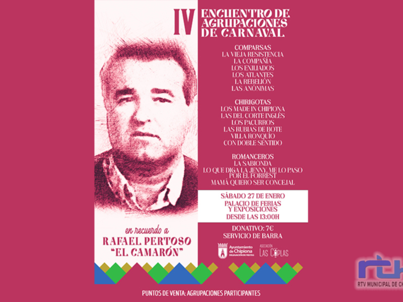 A la venta las entradas del encuentro de agrupaciones ‘Memorial Rafael Pertoso El Camarón’ 