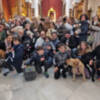 Más de cien personas acudieron con sus mascotas para su bendición a la parroquia de San Roque 