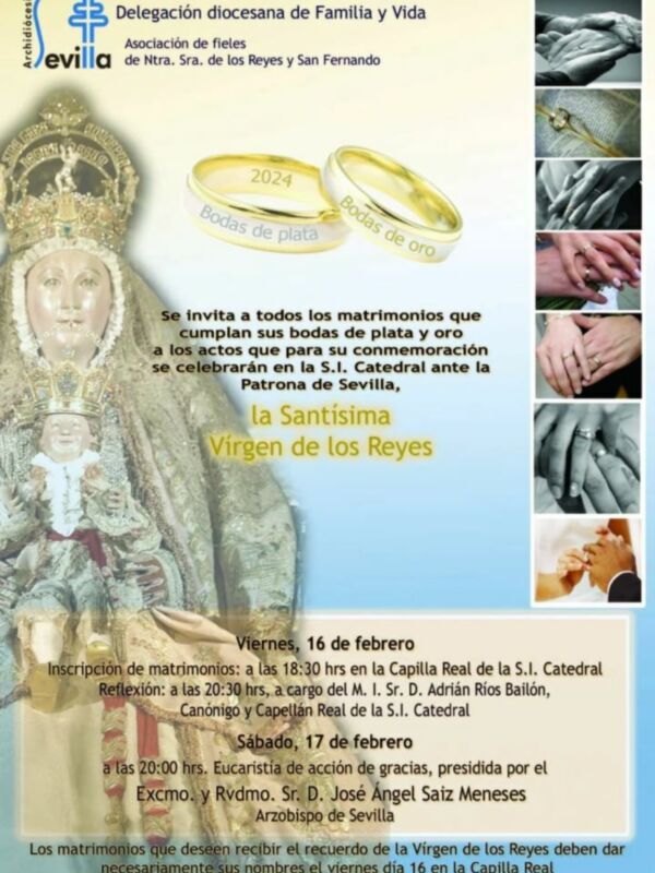 Bodas de Platas y Oro Matrimoniales en la Catedral Hispalense