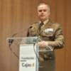 El Teniente General Carlos Melero Claudio disertó sobre presente y futuro, de las fuerzas Terrestre en Cajasol