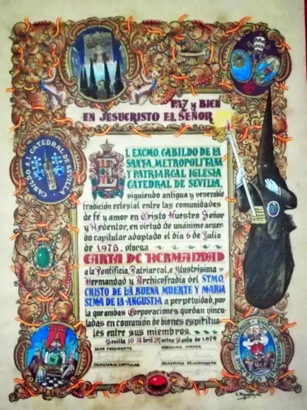 La Hermandad de los estudiantes de Sevilla, de cultos en la catedral hispalense.