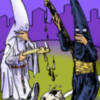 El fútbol y la semana santa visto por Dani Rosel para ilustrar la  conferencia De Francisco Correal sobre Semana Santa y futbol en el Colegio Notarial