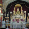 Altar efímero para los cultos de Septenario de la Hermandad de la Soledad de Alcalá del Río.