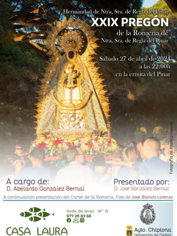 Una fotografía de Antonio Lozano elegida para anunciar el Pregón de la Romería del Pinar que pronunciará Abelardo González