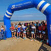 Manu Gómez del Club Triatletas Caepionis y María Salmerón del C.D.E. Jerezana de Triatlón vencedores del Cross ‘Playas de Chipiona’ 