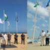 Las banderas azules ya ondean en las playas y el puerto deportivo de Chipiona