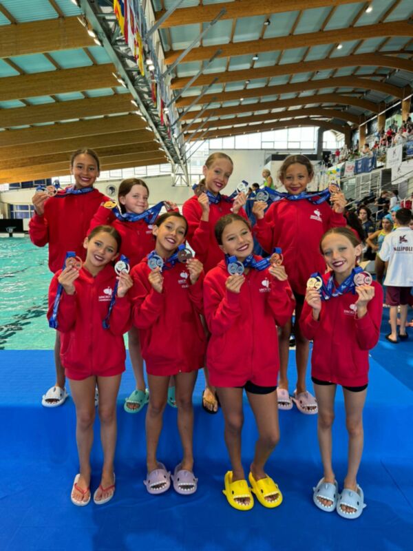 El Club Natación Sincro Sevilla se luce en los Campeonatos de España alevín e infantil de verano