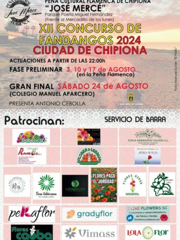 Este sábado arrancan con 25 participantes las preliminares del Concurso de fandangos ‘Ciudad de Chipiona’ 