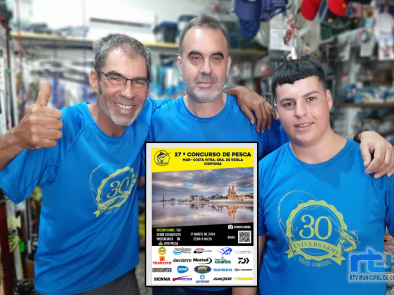 La edición 27 del concurso de pesca Mar-Costa Nuestra Señora de Regla que se celebra el 17 de agosto completa las 80 inscripciones en tan solo un día 
