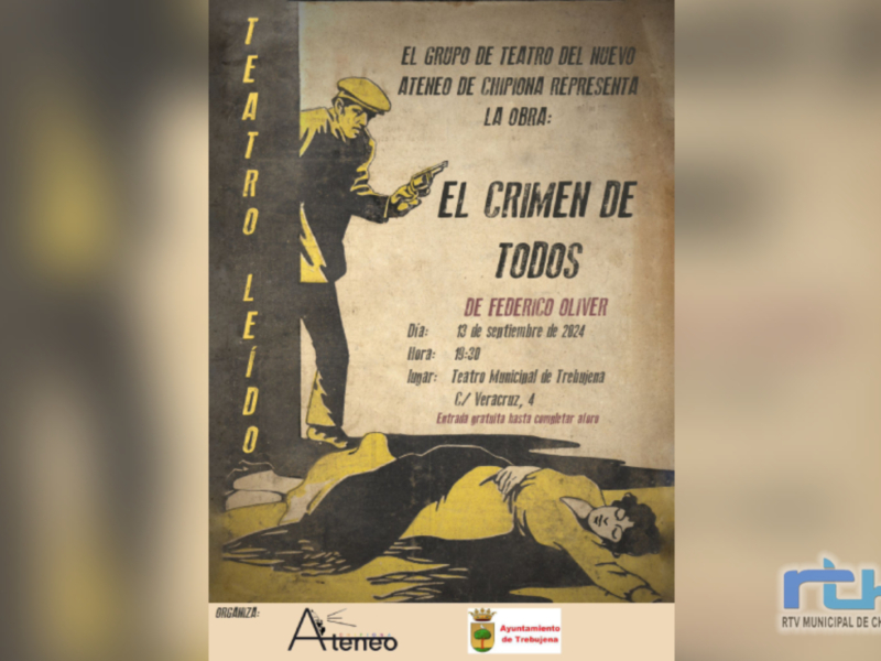 Nuevo Ateneo de Chipiona lleva ahora su obra leída ‘El crimen de todos’ al teatro municipal de Trebujena