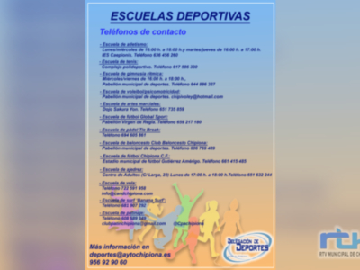 Deportes anuncia que 1 de octubre comienza el programa de natación escolar de Chipiona por el que pasarán 1.800 estudiantes