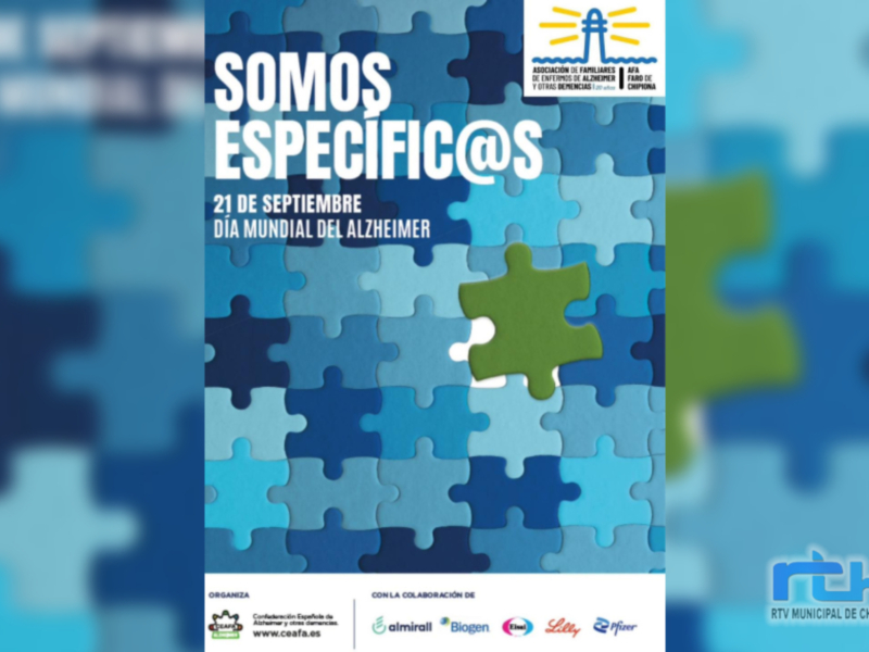 La asociación Faro de Chipiona conmemora el sábado el Día Mundial del Alzheimer que en España lanza el lema ‘Somos Específic@s’