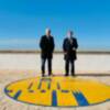 El Alcalde de Chipiona y el Presidente de la Autoridad Portuaria de Sevilla supervisan las obras de mejora del pavimento realizadas en la Plaza de las