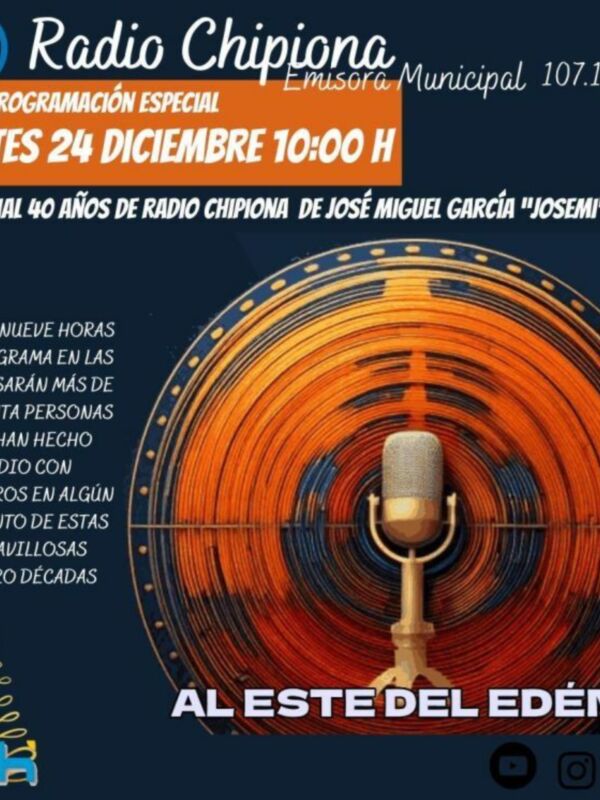 Todo dispuesto para que mañana llegue el más especial de los programas especiales de Radio Chipiona