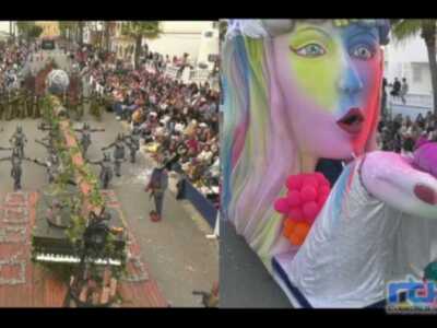 La cabalgata de Carnaval de Chipiona transcurrió a buen ritmo y sin incidentes y contó con la participación de 1.300 personas   