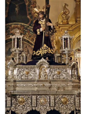 Alcalá del Río se prepara para un emotivo Miércoles Santo con el Nazareno estrenando túnica