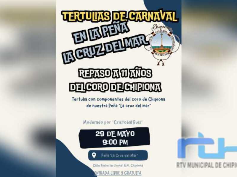 La Peña La Cruz del Mar de Chipiona comienza una serie de tertulias de carnaval abordando la historia de su coro