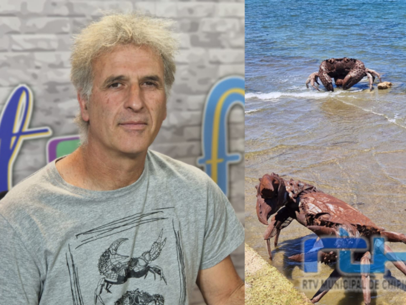 Alfredo Zarazaga avanza la fecha en que el conjunto escultórico ‘Cangrejos en el litoral gaditano’ abandone su actual ubicación