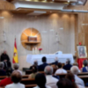 Los Reales Tercios colocan una bandera junto al altar de la Inmaculada Concepción en Tierra Santa