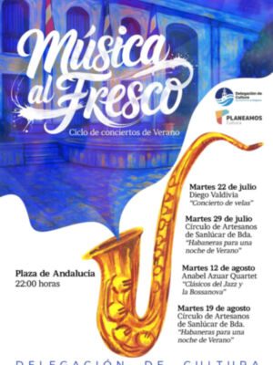 Cultura ofrece este verano en Chipiona Música al Fresco, un ciclo de conciertos con el  programa Planeamos de Diputación    