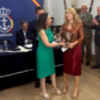 La ministra Margarita Robles entrega el Premio “Ortega Munilla” a María Fidalgo en Málaga