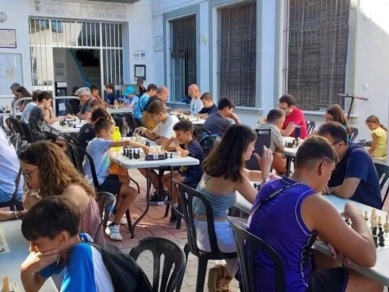 Medio centenar de participantes en el torneo de ajedrez de la Semana del Deporte de Chipiona disputado ayer