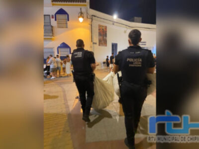 ACITUR + CCA DE CHIPIONA felicita a la Policía Local de Chipiona por su actuación ejemplar contra la venta ilegal